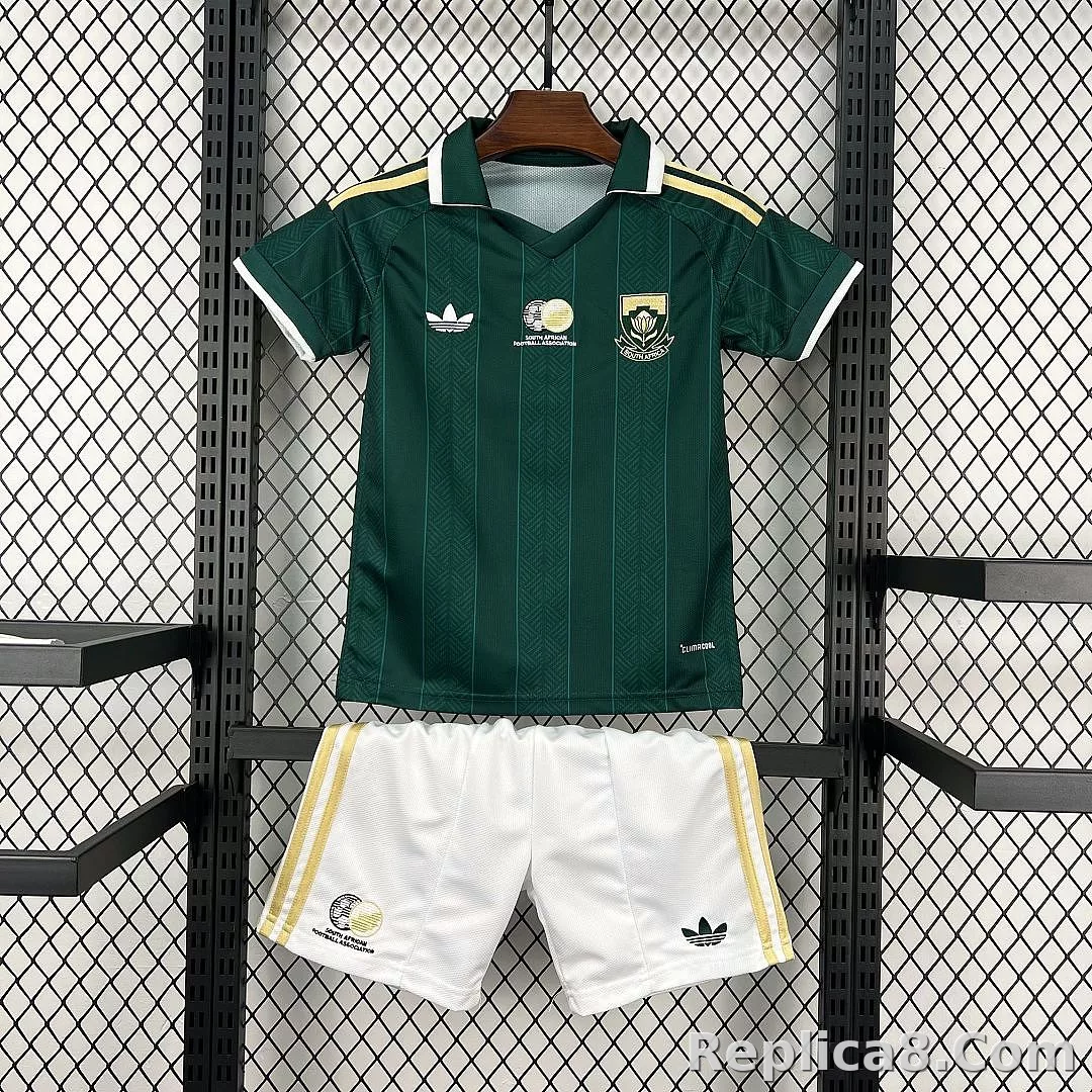 2026 South Africa Away World Cup Soccer Kids Kit Jersey+Shorts