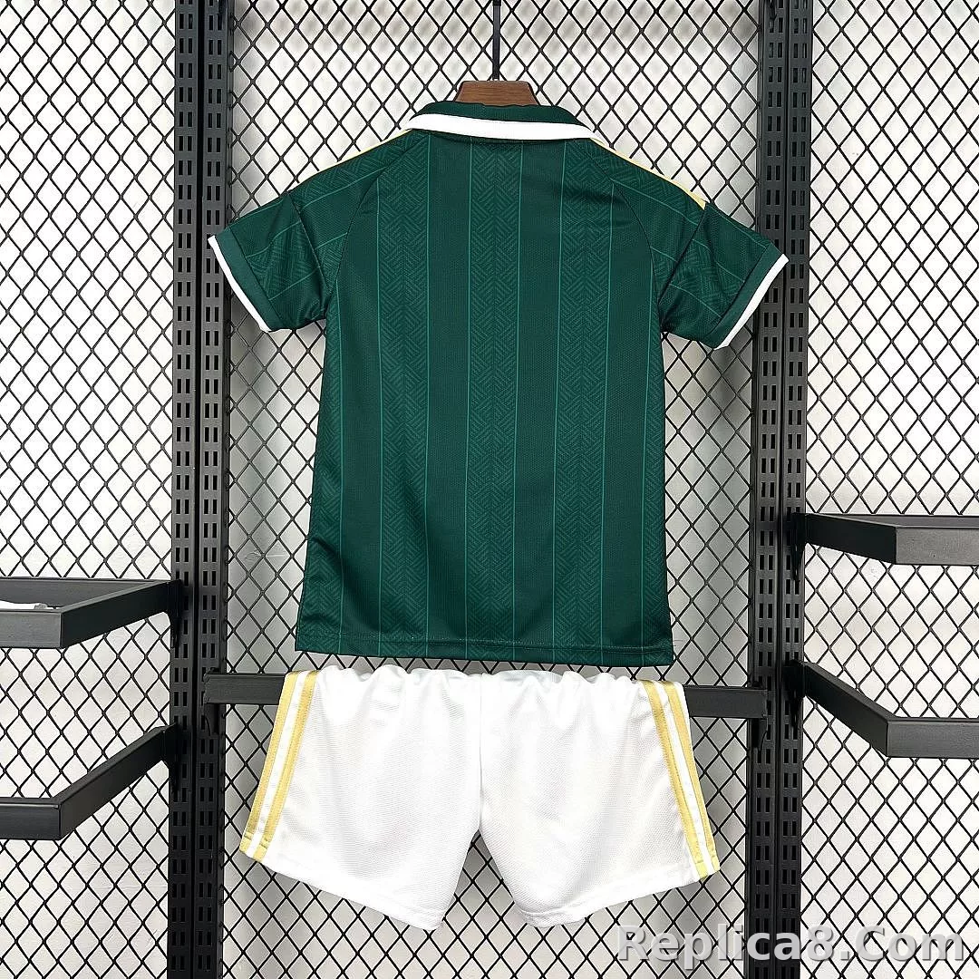 2026 South Africa Away World Cup Soccer Kids Kit Jersey+Shorts - detail