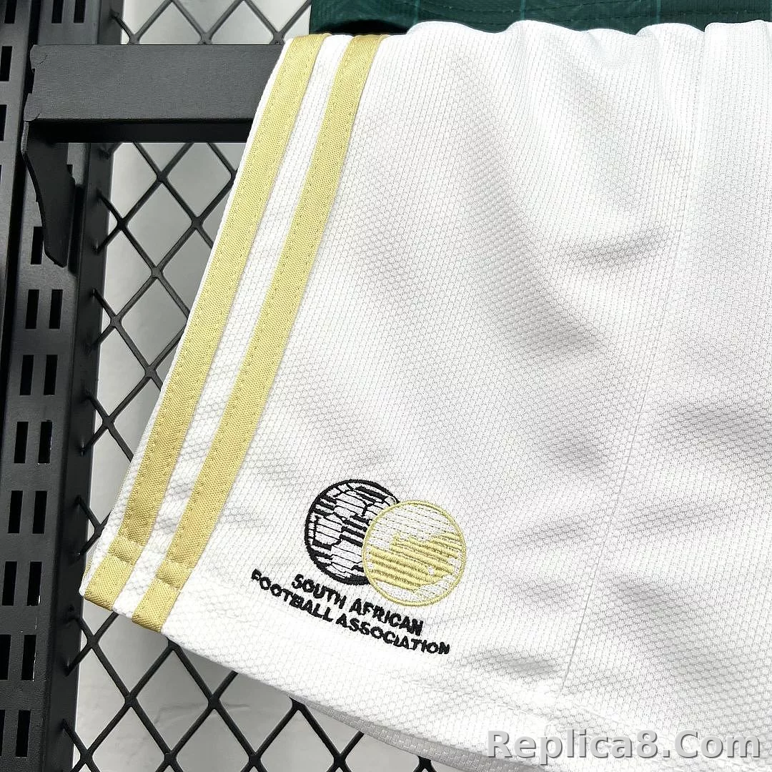 2026 South Africa Away World Cup Soccer Kids Kit Jersey+Shorts - detail