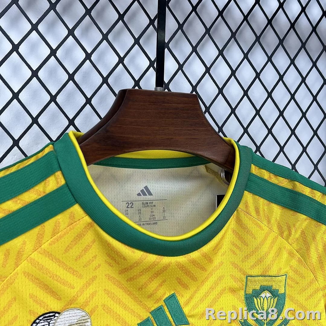 2026 South Africa Home World Cup Soccer Kids Kit Jersey+Shorts - detail