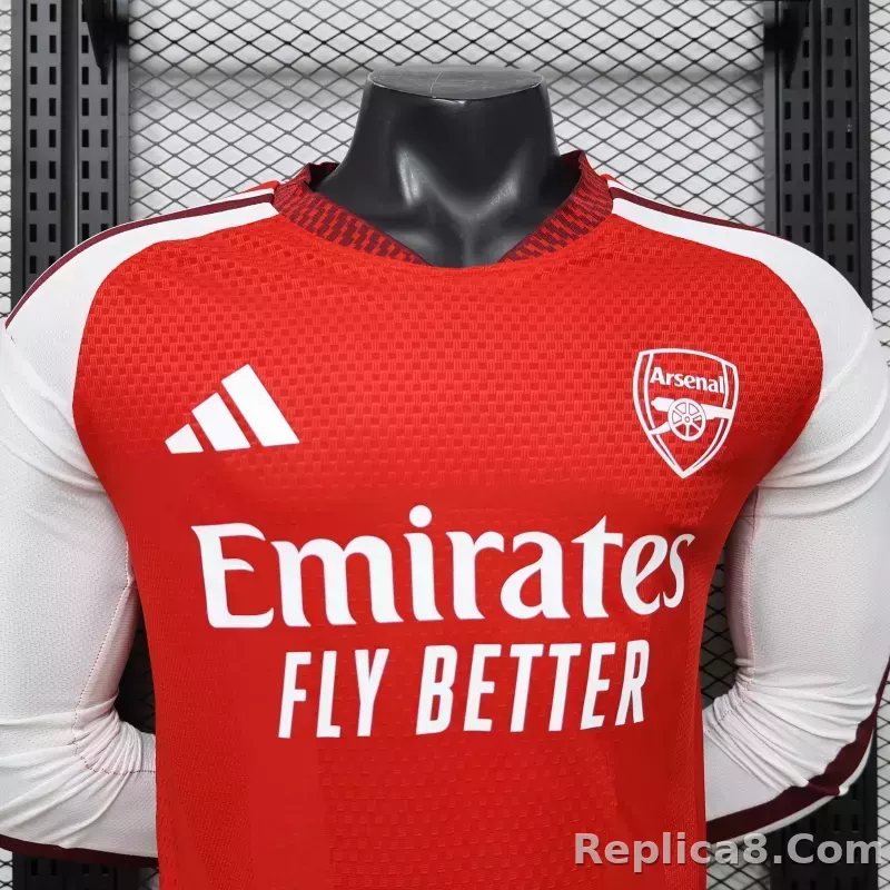 26-27 Arsenal Home Soccer Jersey Play Version Long Sleeve - detail