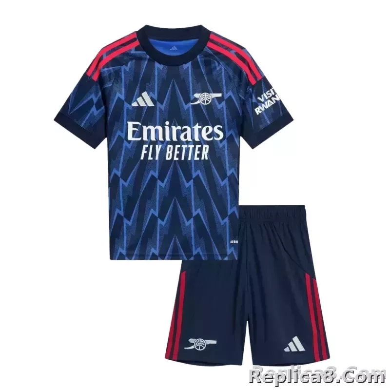25-26 Arsenal Away Soccer Kids Kit Jersey+Shorts - detail