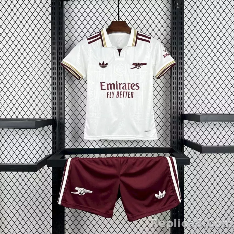 25-26 Arsenal Thid Away Soccer Kids Kit Jersey+Shorts