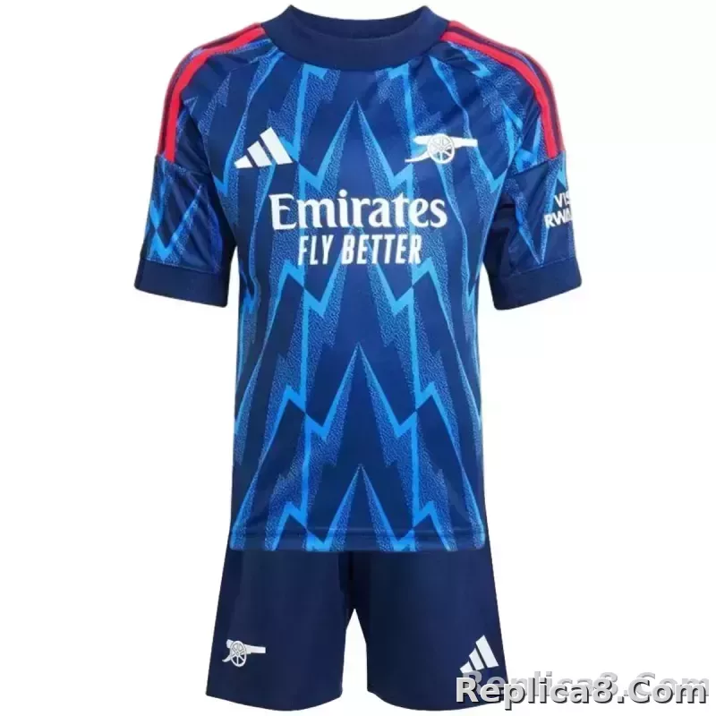 25-26 Arsenal Away Soccer Kids Full Kit Jersey+Shorts+Socks - detail
