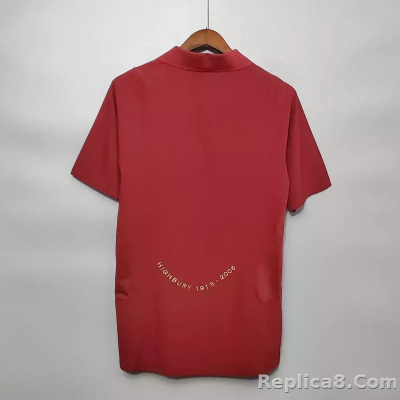 2005-2006 Arsenal Home Retro Version Jersey - detail