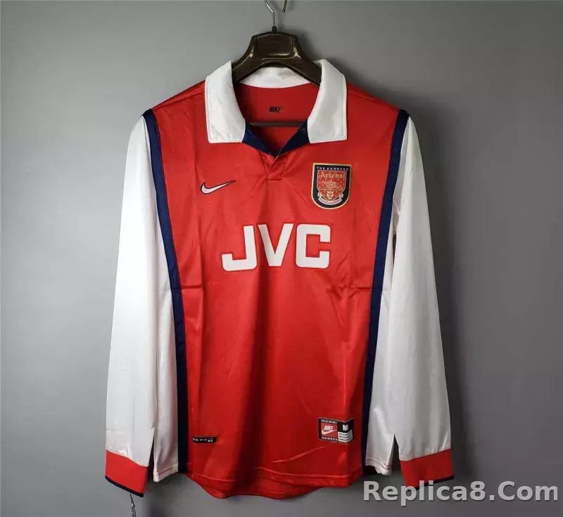 1998-1999 Arsenal Home Retro Version Jersey Long Sleeve