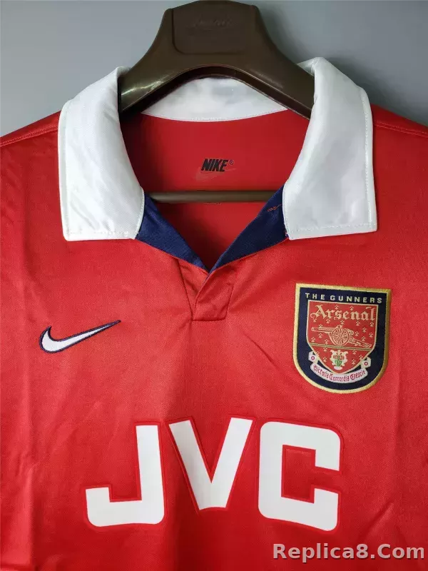 1998-1999 Arsenal Home Retro Version Jersey Long Sleeve - detail