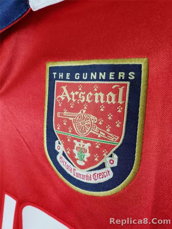 1998-1999 Arsenal Home Retro Version Jersey Long Sleeve - detail