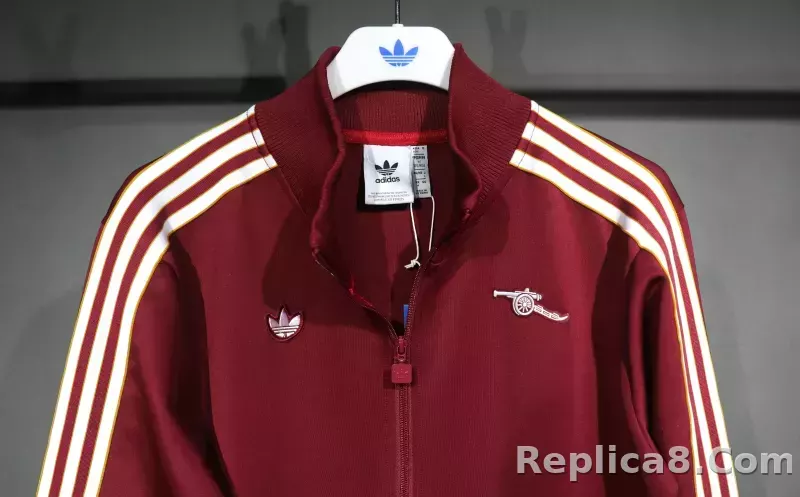 25-26 Arsenal Terrace Icons Track Training Tracksuit Kit(Jacket+Pants) Red - detail