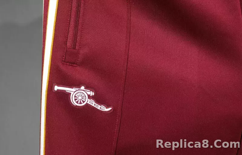 25-26 Arsenal Terrace Icons Track Training Tracksuit Kit(Jacket+Pants) Red - detail