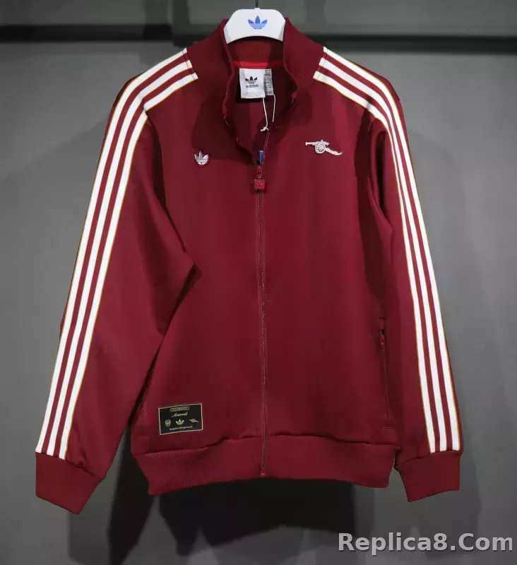 25-26 Arsenal Terrace Icons Track Training Tracksuit Kit(Jacket+Pants) Red - detail