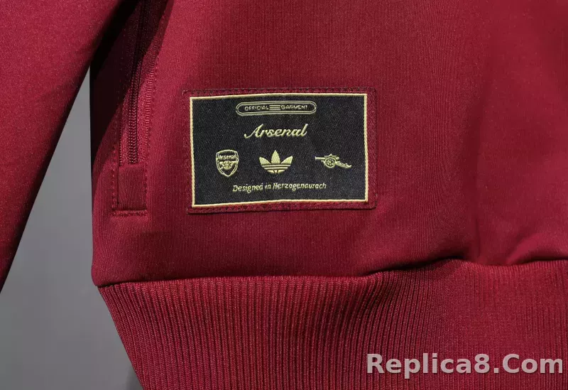 25-26 Arsenal Terrace Icons Track Training Tracksuit Kit(Jacket+Pants) Red - detail