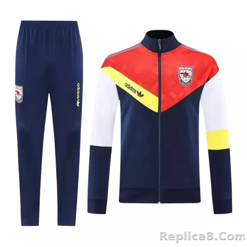 25-26 Arsenal Training Tracksuit Kit(Jacket+Pants) Navy&Red