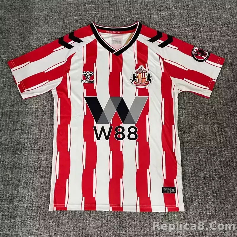 25-26 Sunderland Home Soccer Jersey - detail