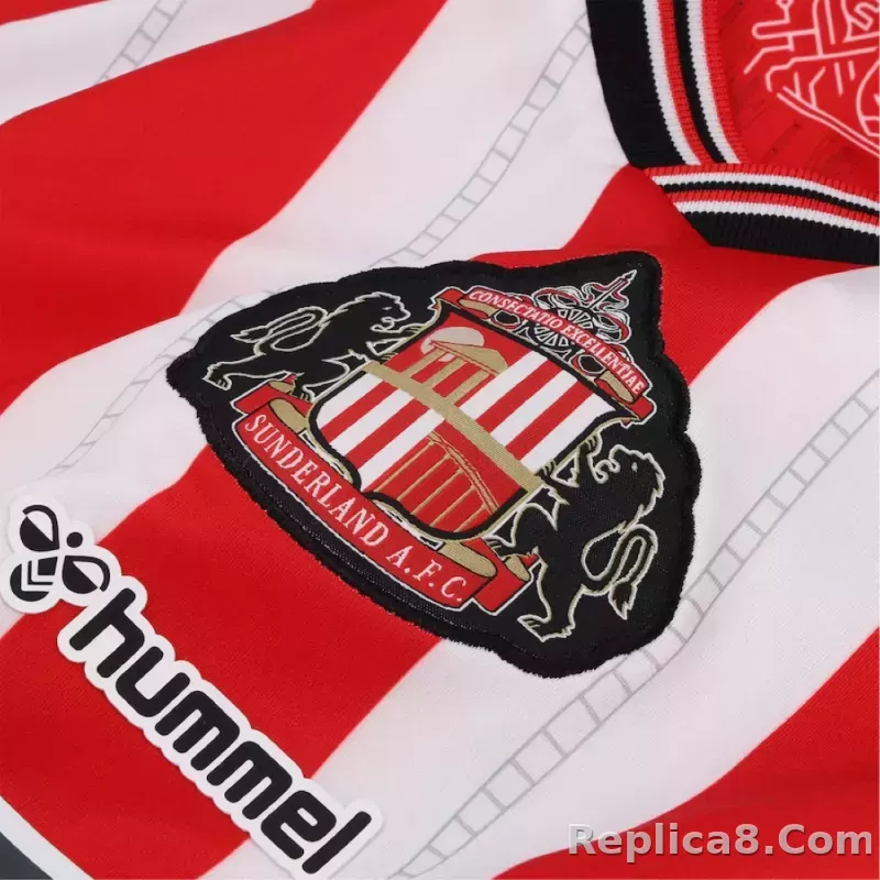 25-26 Sunderland Home Soccer Jersey - detail