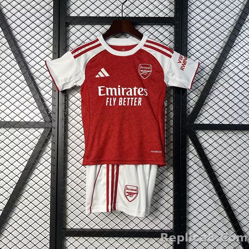 25-26 Arsenal Home Soccer Kids Kit Jersey+Shorts