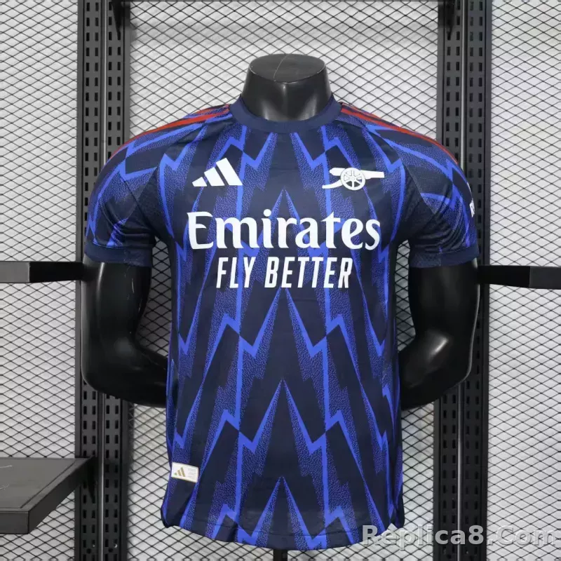25-26 Arsenal Away Soccer Jersey Play Version