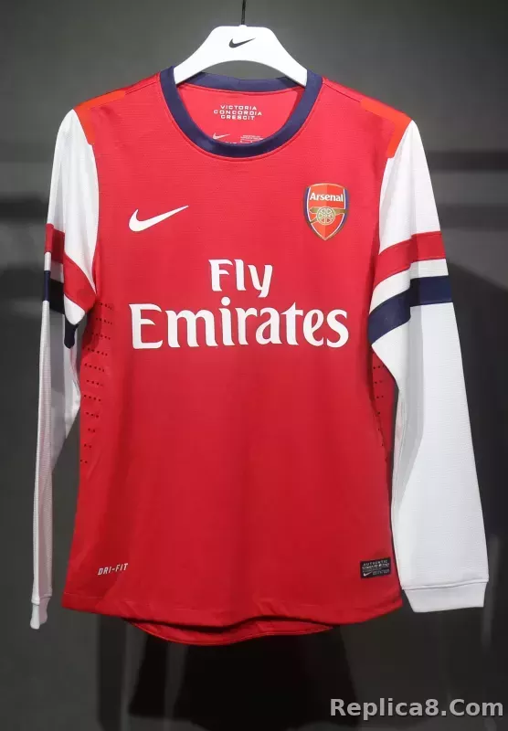 2012-13 Arsenal Home Retro Kit Vintage Shirt Player Edtion Long Sleeve