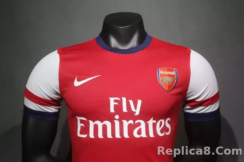2012-13 Arsenal Home Retro Kit Vintage Shirt Player Edtion - detail