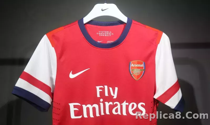 2012-13 Arsenal Home Retro Kit Vintage Shirt Player Edtion - detail