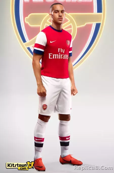 2012-13 Arsenal Home Retro Kit Vintage Shirt Player Edtion - detail