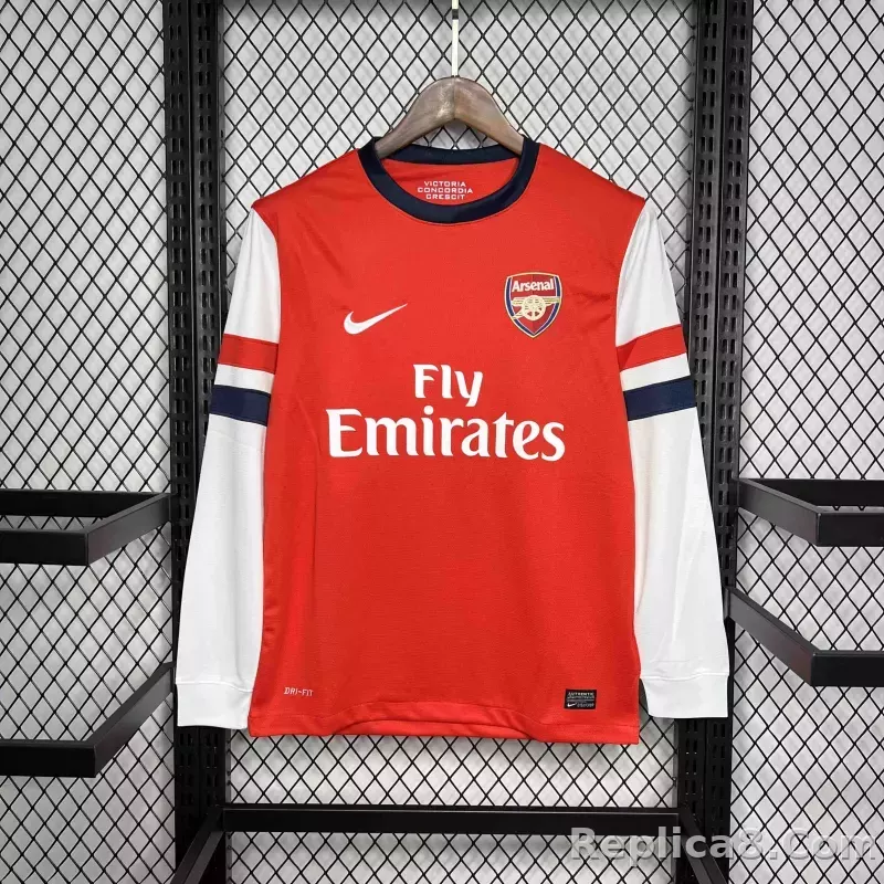 2012-13 Arsenal Home Retro Kit Vintage Shirt Long Sleeve