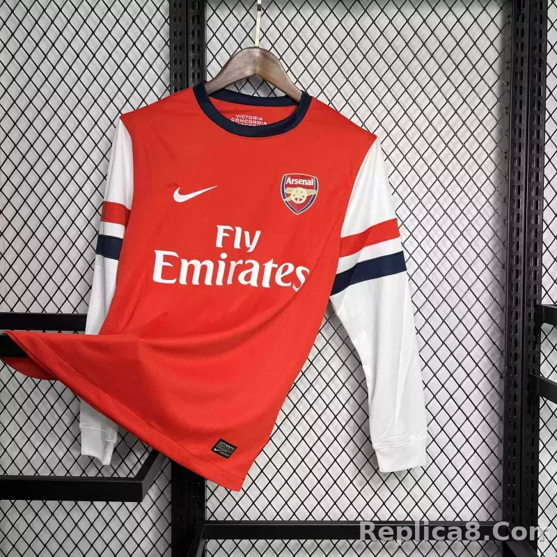 2012-13 Arsenal Home Retro Kit Vintage Shirt Long Sleeve - detail