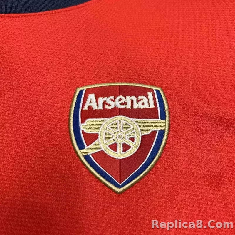 2012-13 Arsenal Home Retro Kit Vintage Shirt Long Sleeve - detail
