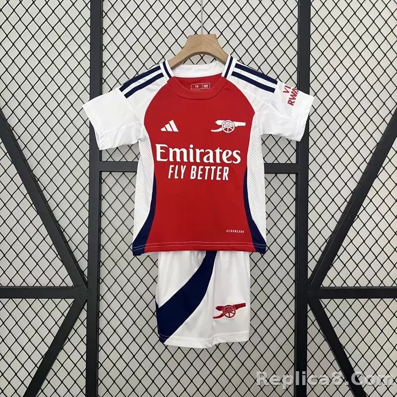 24-25 Arsenal Home Soccer Kids Kit Jersey+Shorts