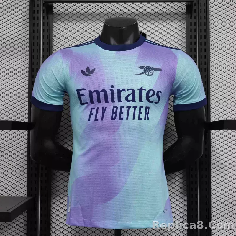 24-25 Arsenal Third Away Soccer Jersey Play Version