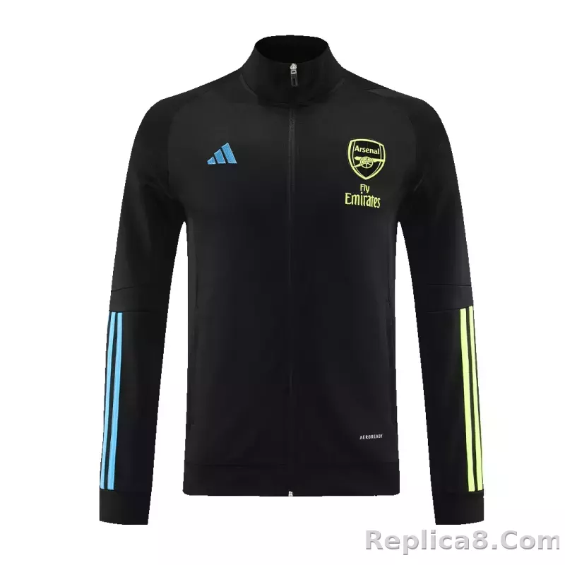 Arsenal Training Kit (Jacket+Pants) Black 2023/24 - detail
