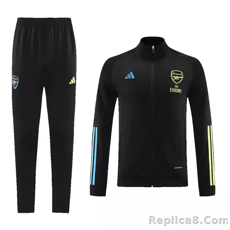 Arsenal Training Kit (Jacket+Pants) Black 2023/24 - detail