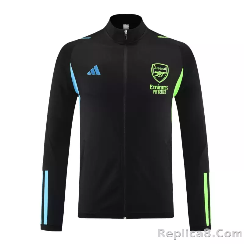 Arsenal Training Jacket Kit (Jacket+Pants) Black 2023/24 - detail