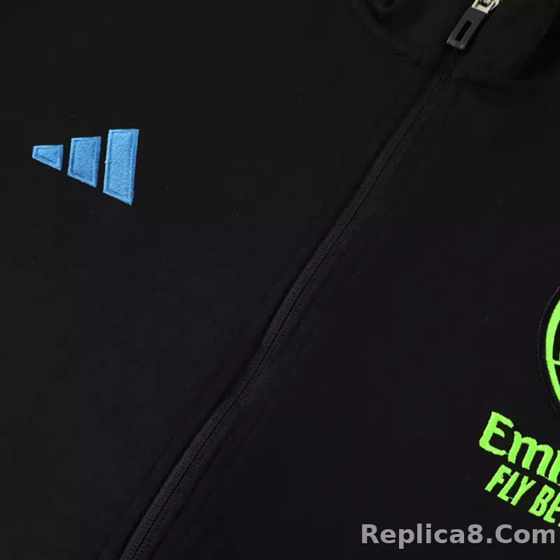 Arsenal Training Jacket Kit (Jacket+Pants) Black 2023/24 - detail