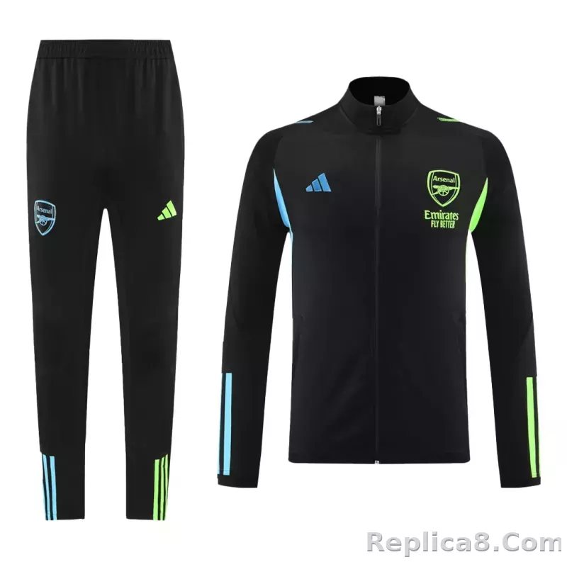 Arsenal Training Jacket Kit (Jacket+Pants) Black 2023/24 - detail