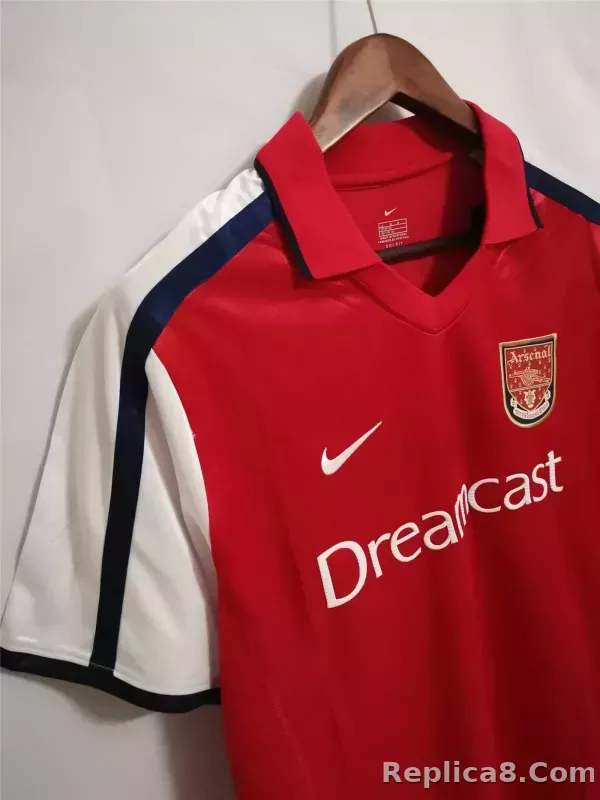 2000-2001 Arsenal Home Retro Version Jersey - detail