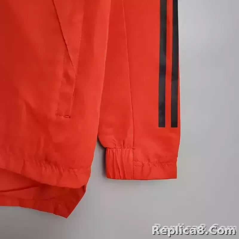 2021 Arsenal Soccer Jersey Windbreaker Red - detail