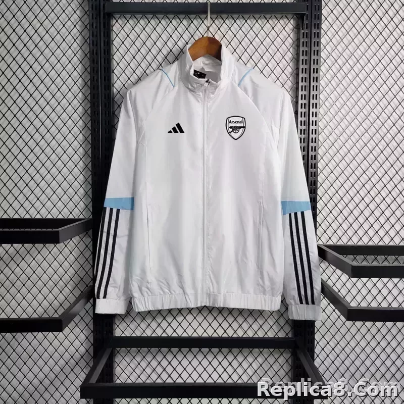 2023 Arsenal Soccer Jersey Windbreaker white