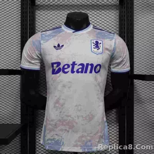 25-26 Aston Villa Away Soccer Jersey Player Version