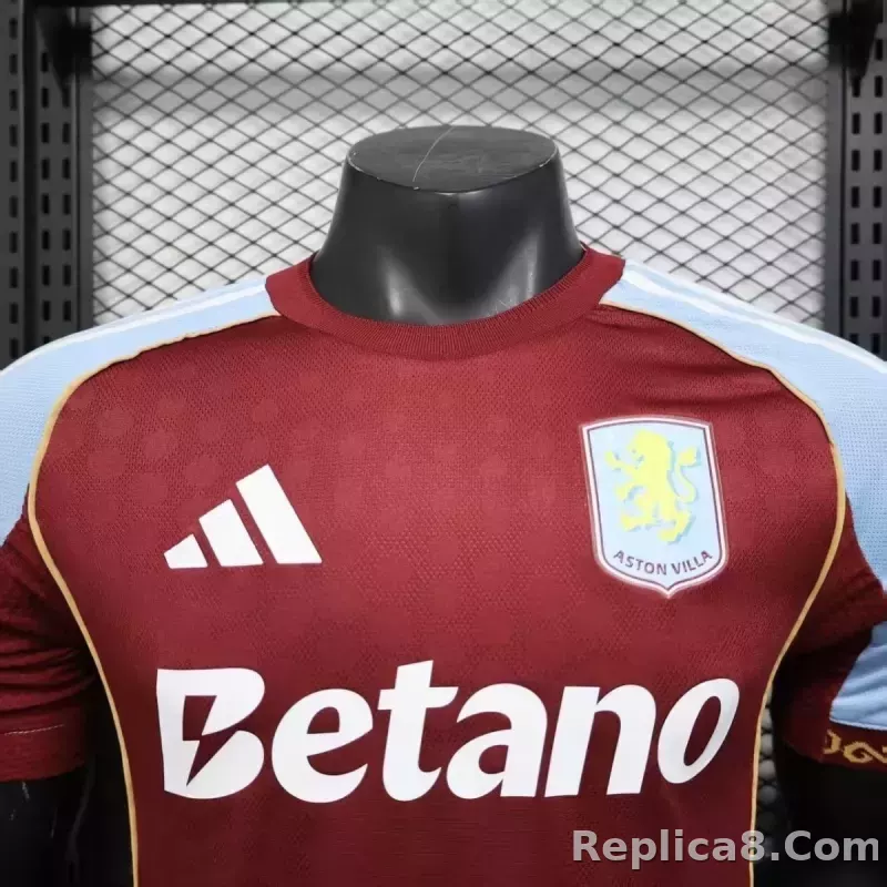 25-26 Aston Villa Home Soccer Jersey Player Version - detail
