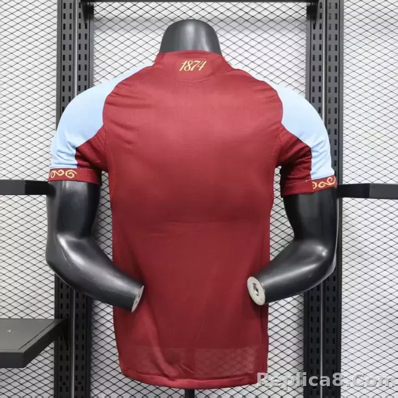 25-26 Aston Villa Home Soccer Jersey Player Version - detail