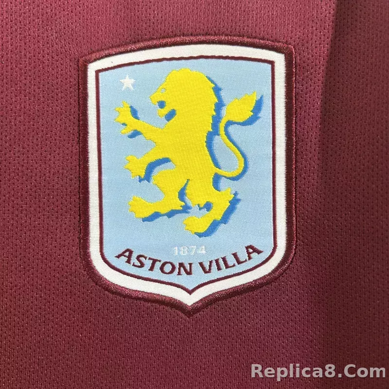 25-26 Aston Villa Home Soccer Jersey - detail