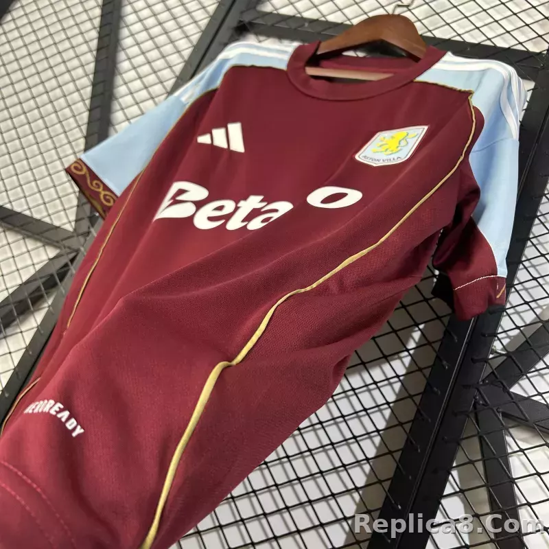 25-26 Aston Villa Home Soccer Jersey - detail