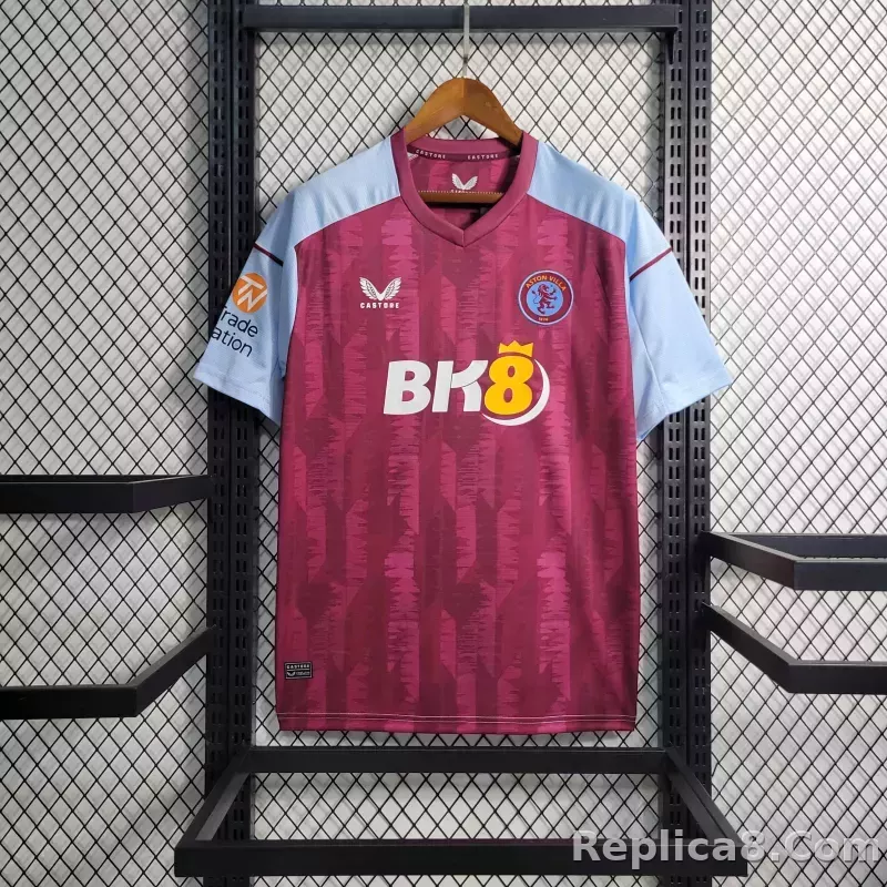 23-24 Aston Villa Home Fan Version Jersey