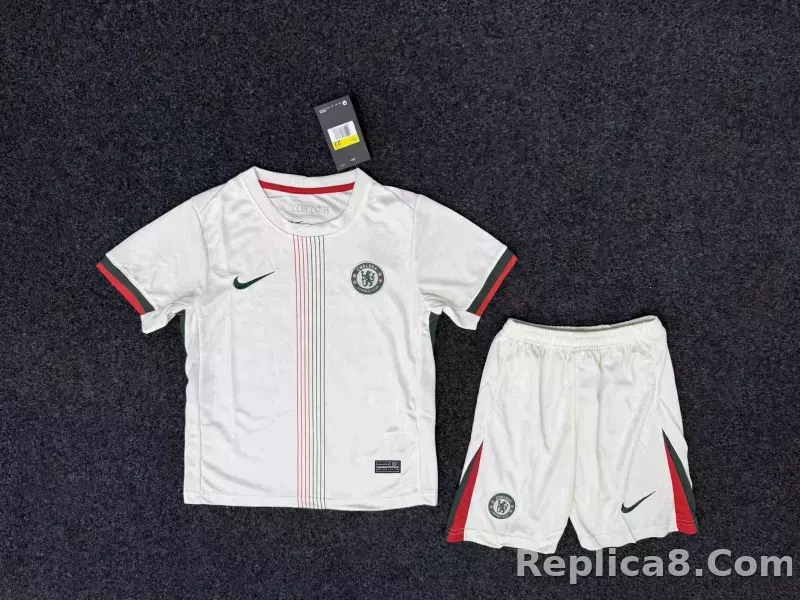 25-26 Chelsea Away Soccer Kids Kit Jersey+Shorts