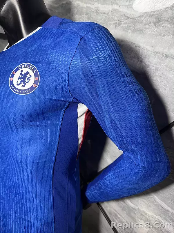 25-26 Chelsea Home Player Version Soccer Jersey Long Sleeve - detail