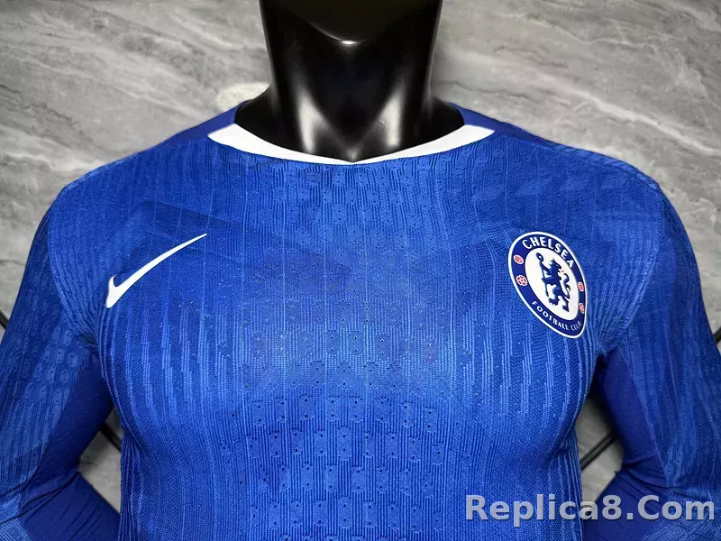 25-26 Chelsea Home Player Version Soccer Jersey Long Sleeve - detail
