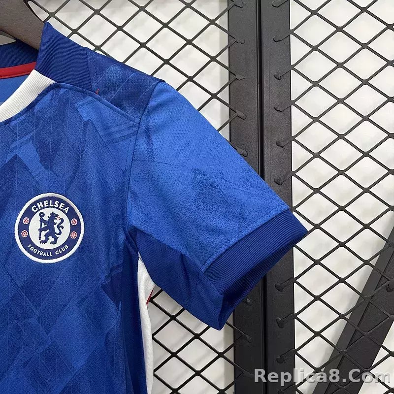 25-26 Chelsea Home Soccer Kids Kit Jersey+Shorts - detail