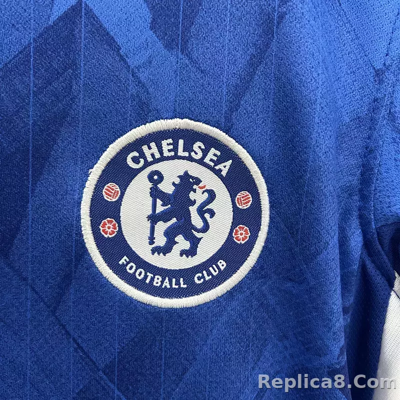 25-26 Chelsea Home Soccer Kids Kit Jersey+Shorts - detail