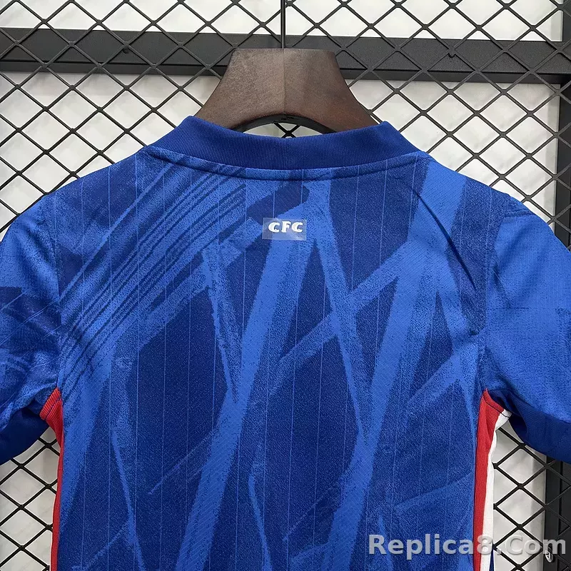 25-26 Chelsea Home Soccer Kids Kit Jersey+Shorts - detail